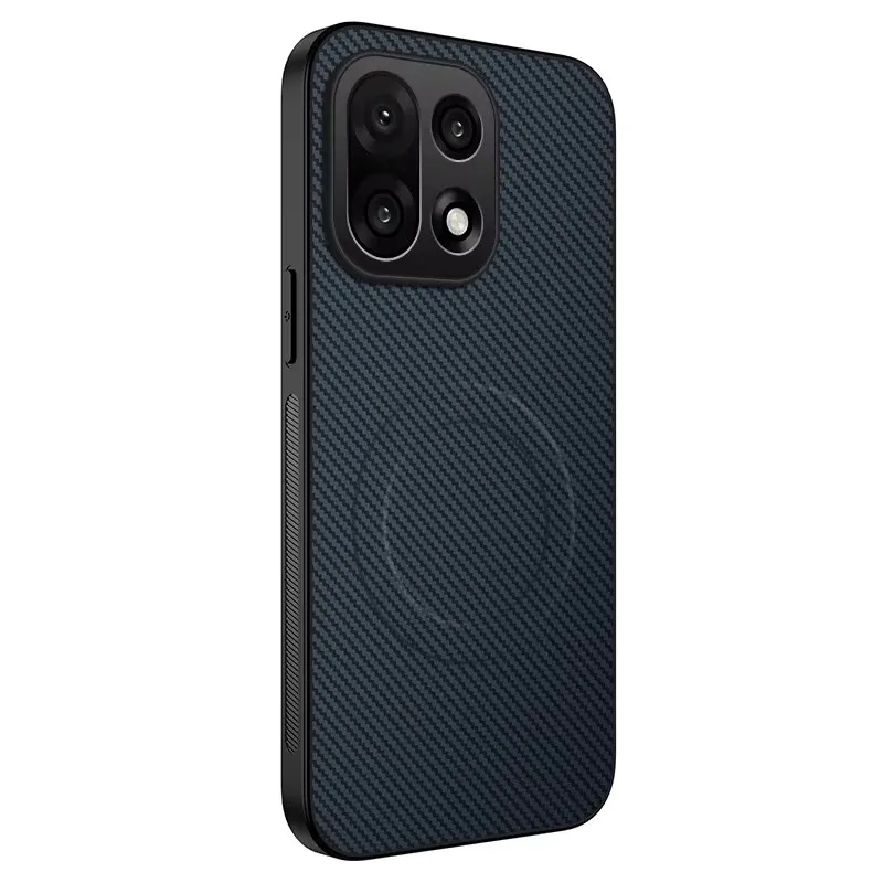Funda de teléfono de fibra Kevlar de lujo para OnePlus 15, Funda trasera magnética agradable para la piel para OnePlus 15, Funda de parachoques a prueba de golpes