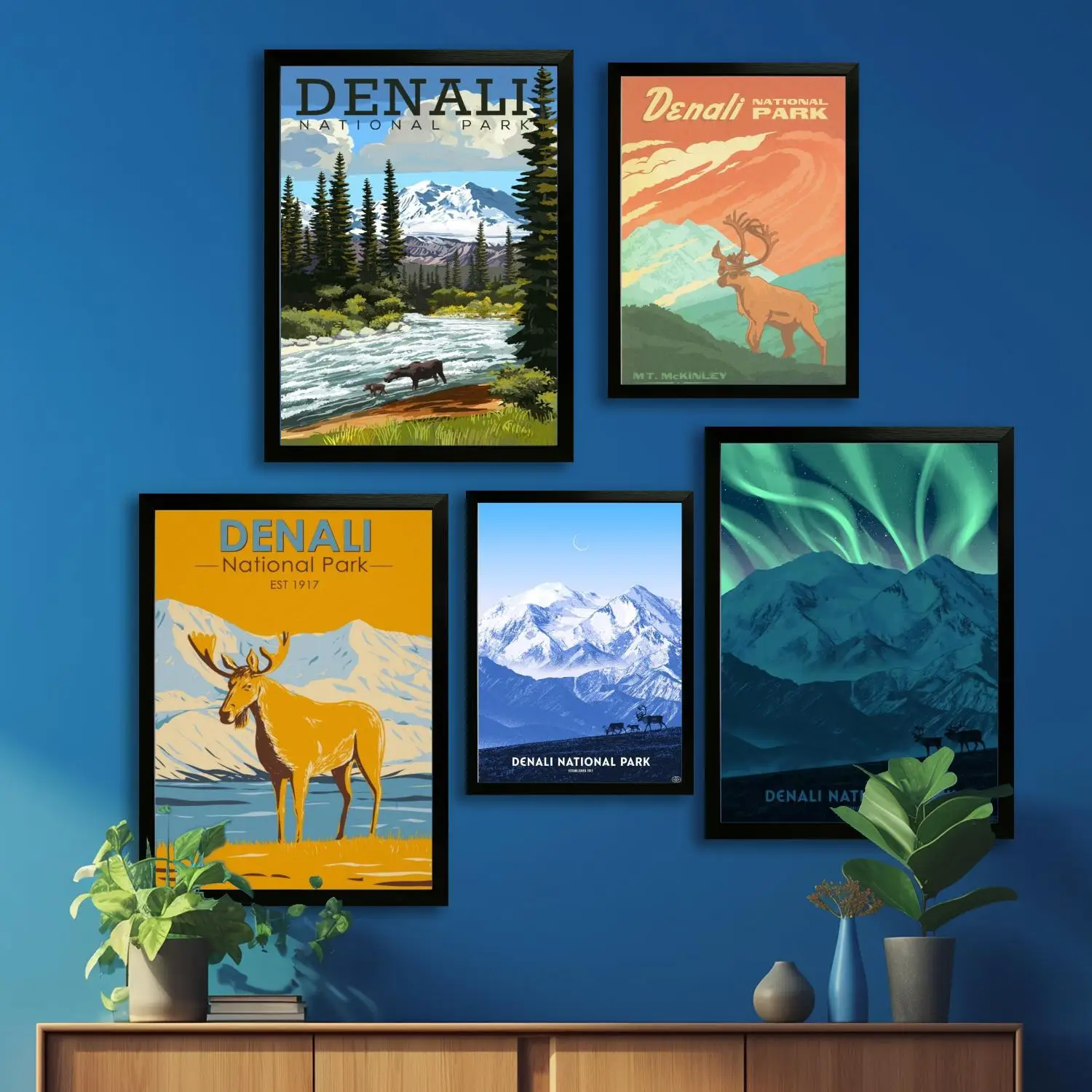 denali national park Canvas Art Poster, Wall Art, Picture Print, Modern Family, Bedroom Decor, Posters,Decorative painting