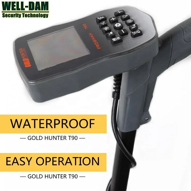 Gold Hunter T90 Underwater Metal Detector Pinpointer Waterproof Underground Metal Detector Gold Finder Detector