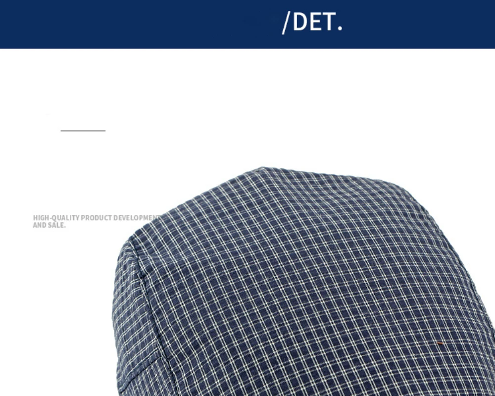 HT4799 Herren- und Damen-Baskenmützen für Frühling, Sommer und Herbst, Künstler- und Malermütze, Unisex Ivy Flat Cap, Verstellbare Karierte Baskenmützen – Detail 5