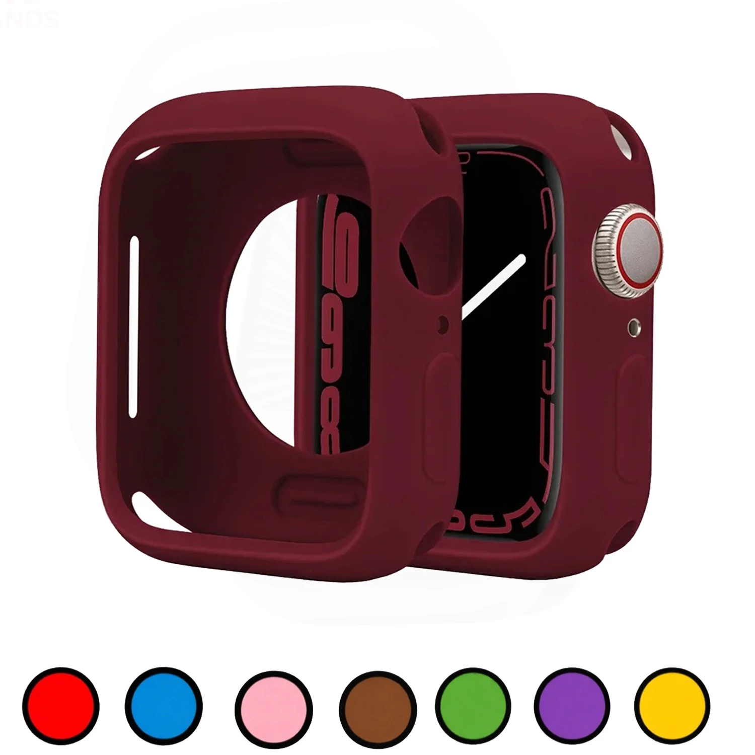 Soft Silicone Case For Apple Watch Series 11/10/9/8/7/6 42mm 46mm 40mm 44mm Protection Shell Cover for iWatch 45mm 41mm SE 44MM
