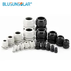 10 PCS White Nylon Cable Glands PG 7/9/11/16/19/21 High Quality IP68 Plastic Waterproof Connector Cable Sleeve Adjustable Joints