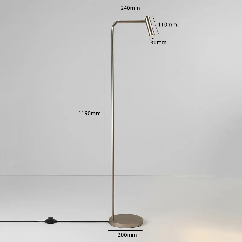 Scandinavische verstelbare wandlamp Moderne eenvoudige LED-tafellampen wit zwart zilver goud nachtkastje kantoorstudie Lezen Vloerverlichting