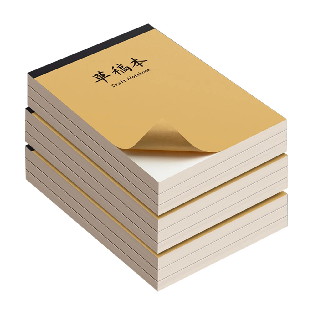 

1 Piece A4 Draft Book,Blank Inner Page,Kraft paper cover 30 Sheets,Learn Use Notebook,Practice Book,Student Stationery CS-91