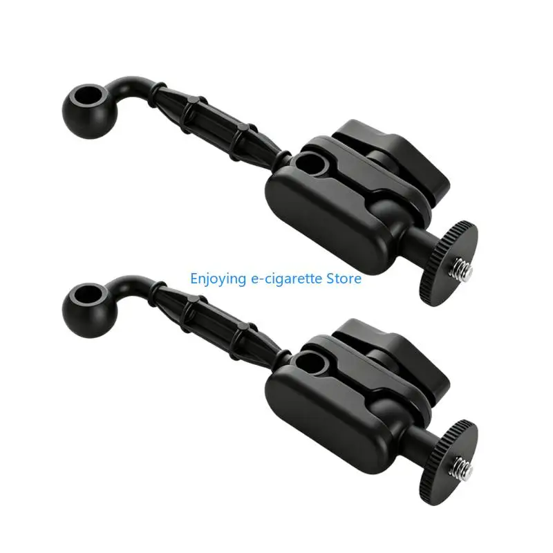 2er-Pack Ständermontageadapter, schwarzes 1/4-Gewindezubehör mit manuellem Spannknopf für Gerätehalter und Kamerahalterung Y4QF – Detail 4