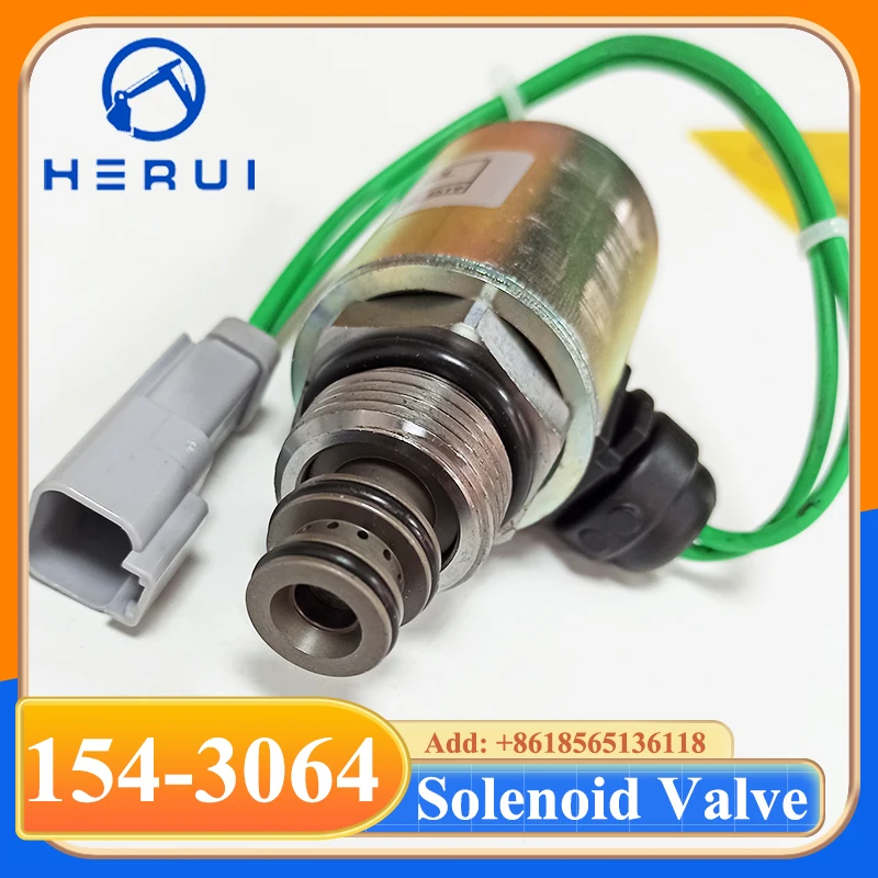 154-3064 1543064 صمام الملف اللولبي 24 فولت لـ Grader 120H 120K 140K 160H NA 163H