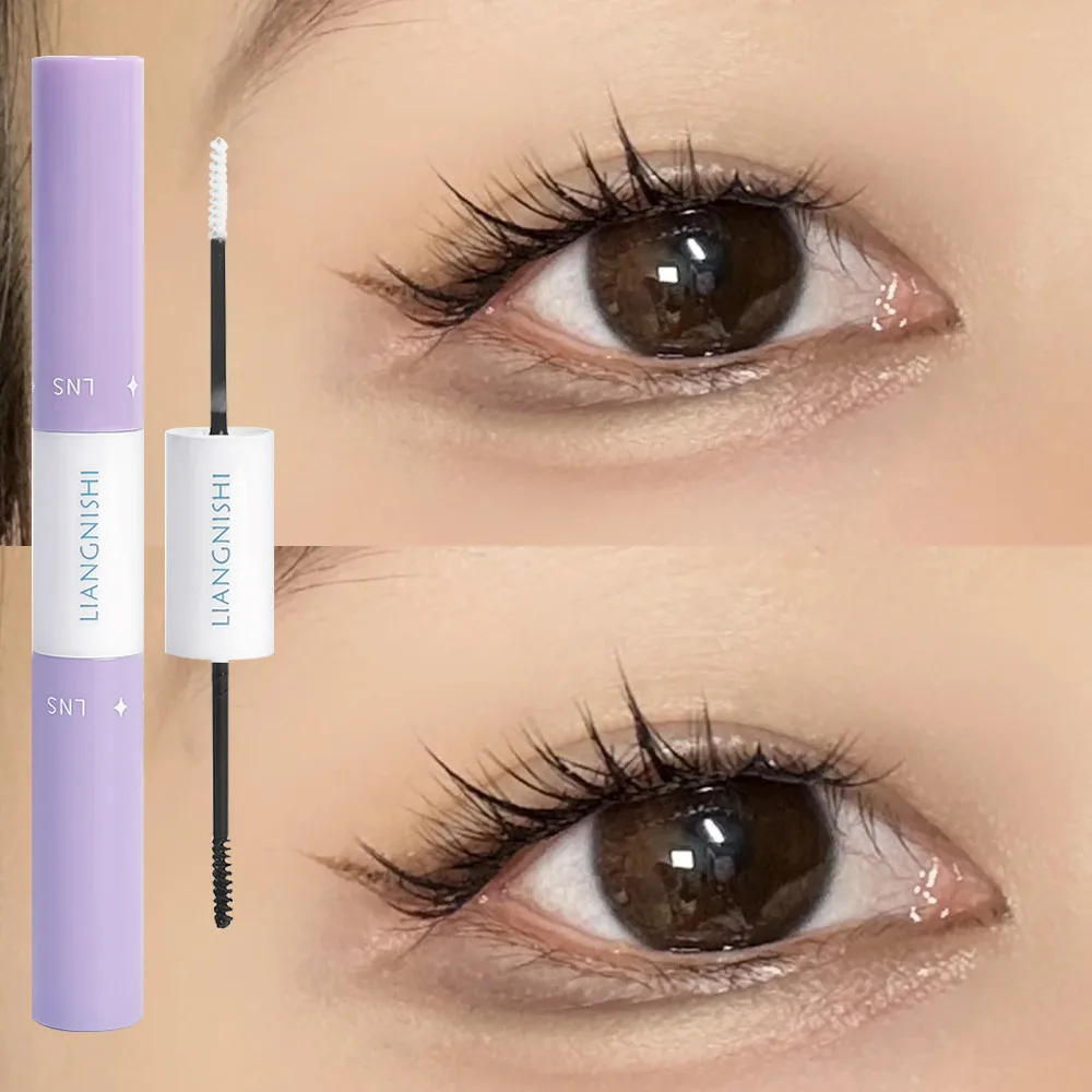 Dubbele Wimperlijm Verlengde Pasta Valse Wimpers Een Mascara Langdurige Zelfklevende Afdichting Wimper Waterdichte Transparante Make-Up