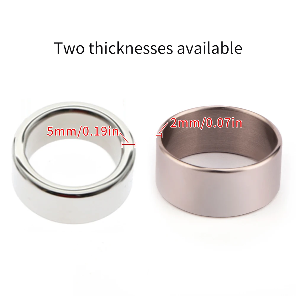 New Stainless Steel Penis Ring Simple Cockring Metal Glans Ring Male Erection Delay Time Masturbation Cock Ring Sex Toy For Men