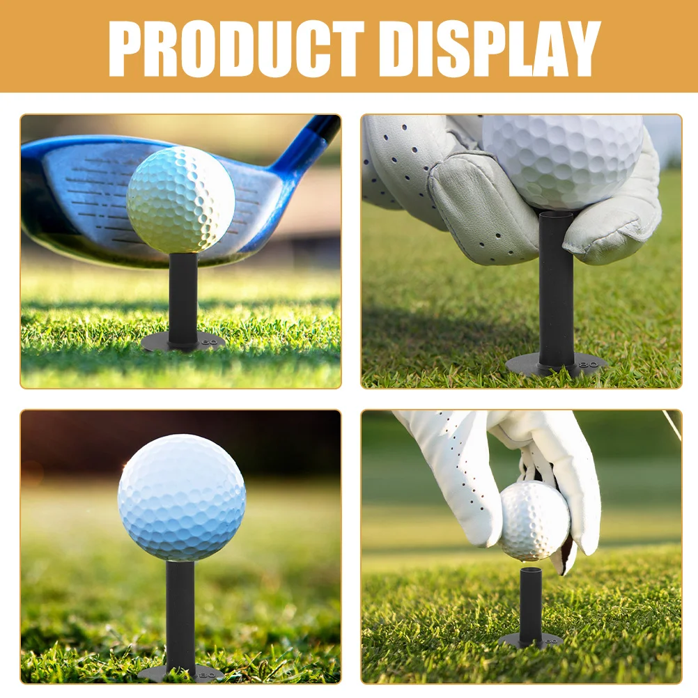 

10 Pcs along with Golfing Tees Equipment Training Supplies Black Practice Golfs