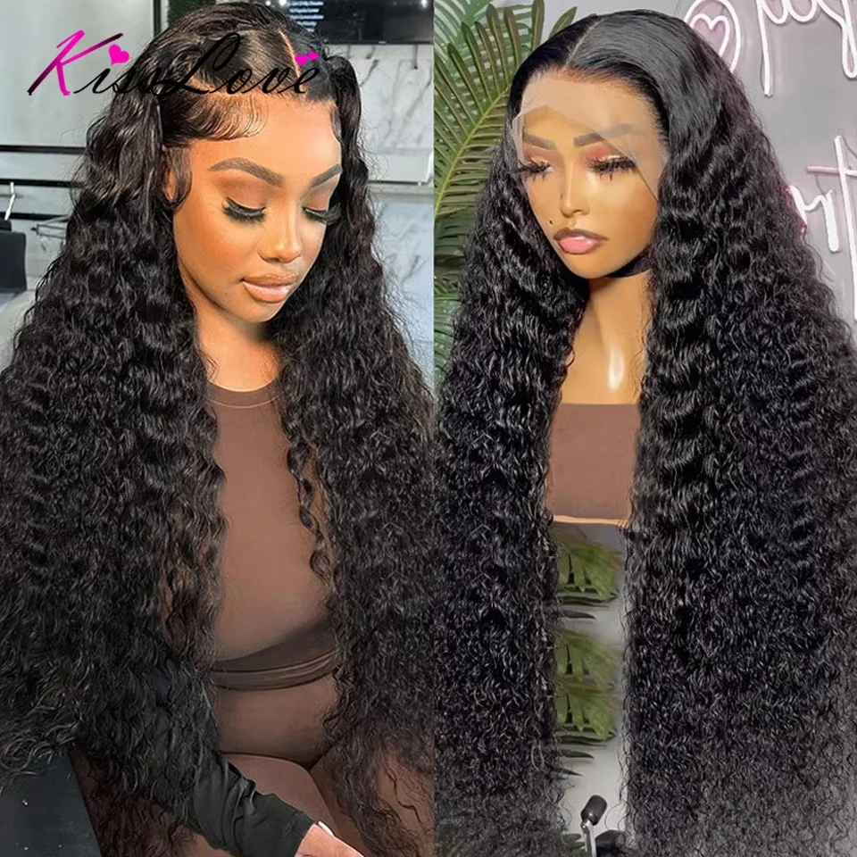 Deep Wave Wigs 13x6/13x4 HD Transparent Lace Front Human Hair Wigs 360 Lace Frontal Wig Human Hair Cury 5x5 HD Lace Closure Wigs