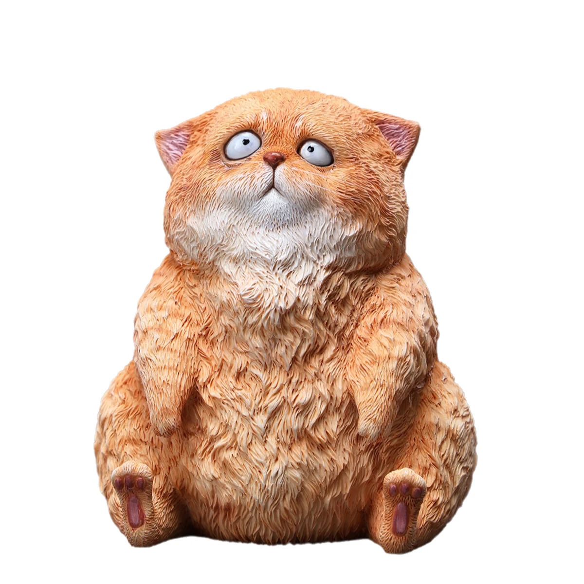 

HiPlay JXK Cat Silly Cat Expertly Hand-Painted Lifelike Safe Resin Hright 9cm Animal Figurine