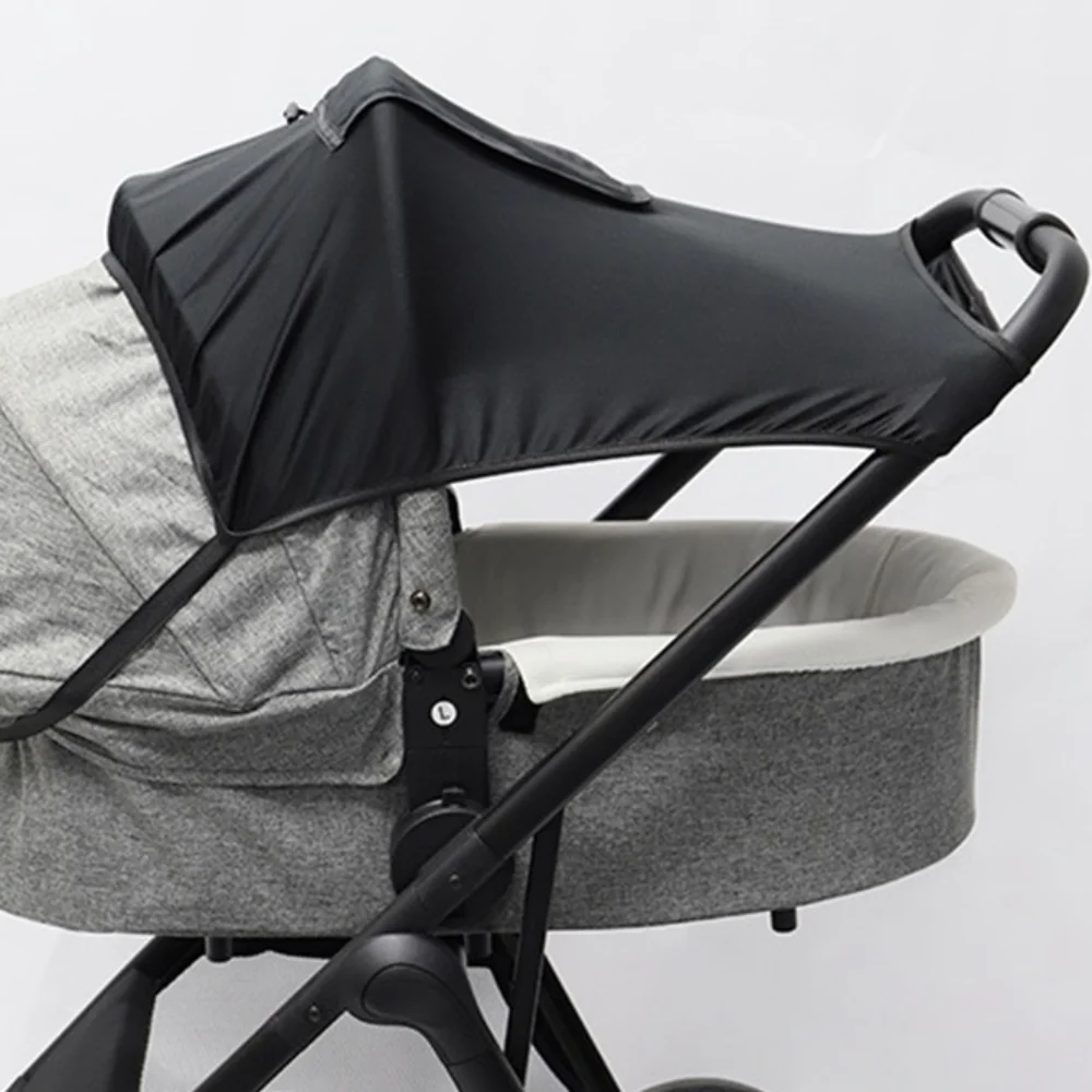 Extended Baby Stroller Sunshade Cover Breathable Sunscreen Baby Pram Canopy Lightweight Waterproof Pushchair Visor Outdoor