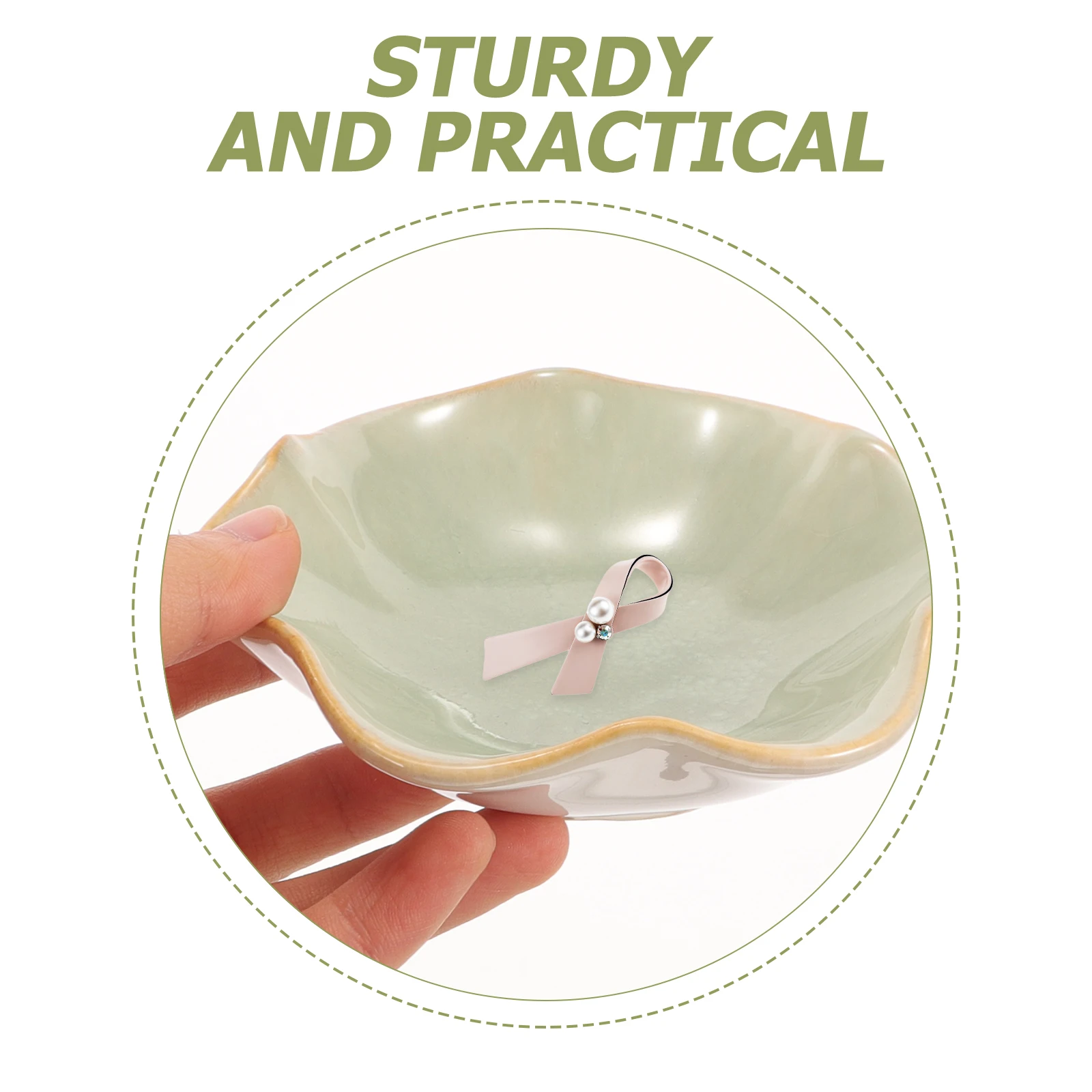 

Ceramic Jewelry Disc Plate Holder Tray Dish European Style Cute Ceramics Rings for