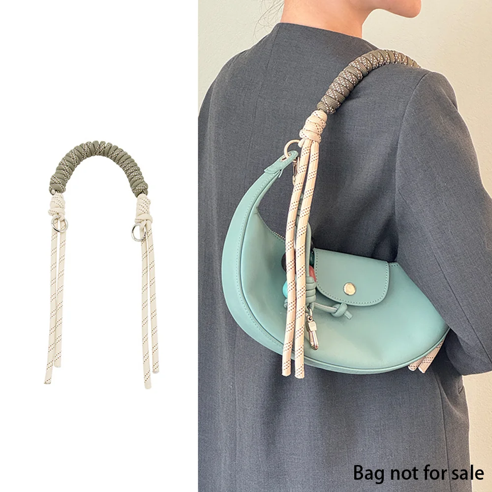 Bag Strap For Longchamp Crescent Bag Woven Shoulder Strap Shoulder Strap Durable Fashion Bag Belt Handbag Handmade Accessories