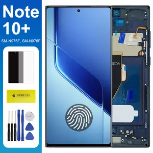 Bilashmart Note10+ 5G N975F N976F AMOLED Screen Replacement Samsung Galaxy Note 10 Plus LCD Display Touch Screen Digitizer with Frame