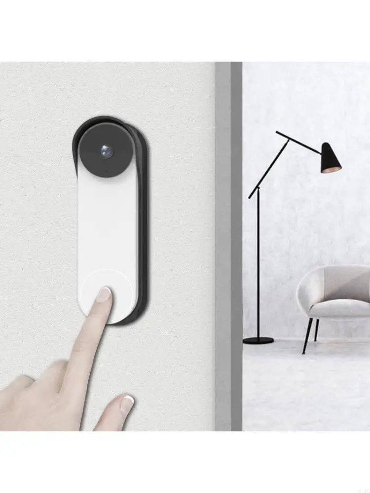 Wireless Doorbell Bracket Holder Anti-Theft Doorbell Door Mount for Home Office 