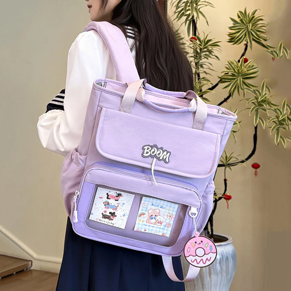Cute Preppy-Backpack For Women,Japanese School Backpack,Large Capacity Children's School Bag Bookbag Back To School Present