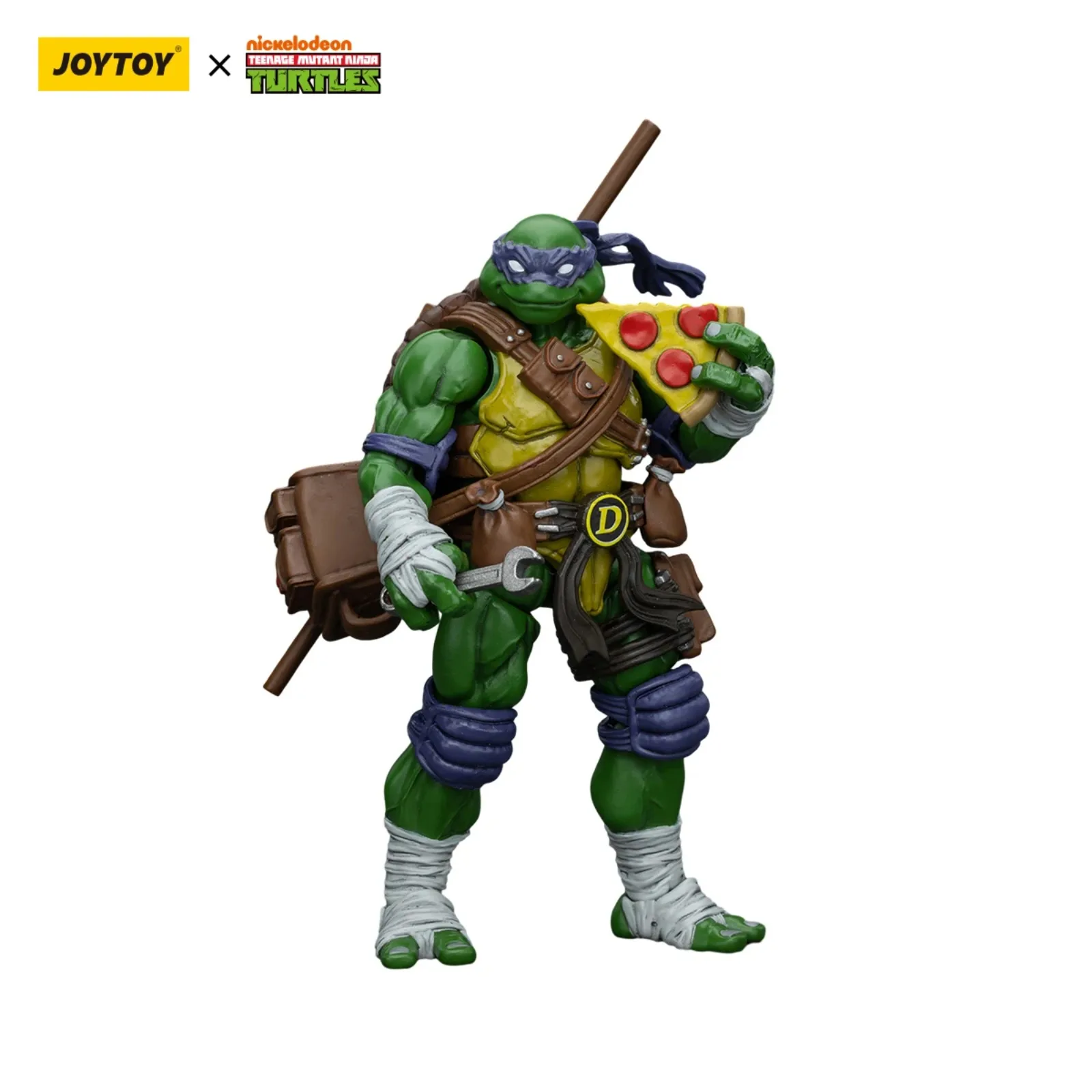 JOYTOY TMNT Zestaw figurek akcji w skali 1/18 Michelangelo/Donatello Model wojskowy anime