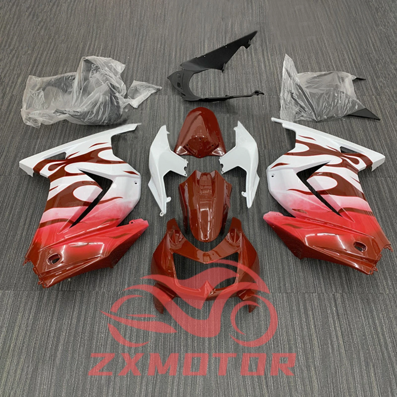 For KAWASAKI NINJA 250 2008 2009 2010 2011 2012 Motorcycle Fairings EX250R 08 09 10 11 12 Injection Free Custom Fairing Kit