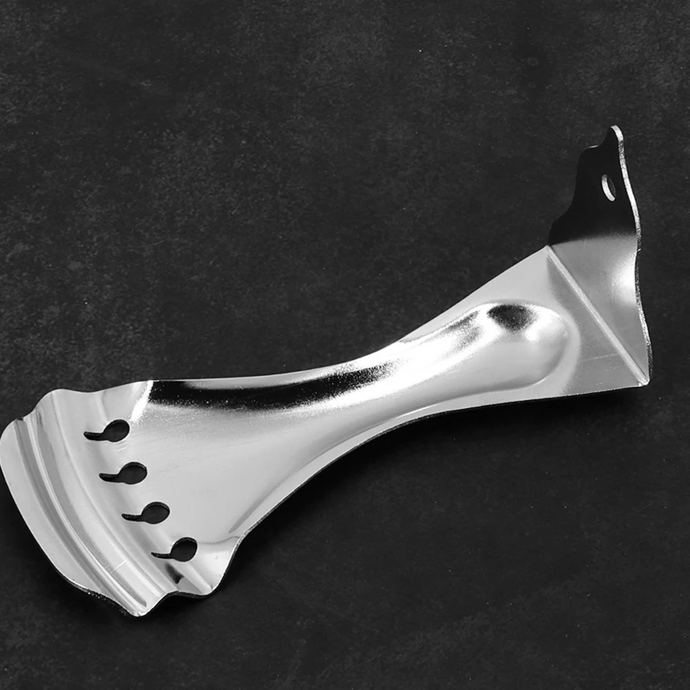 

Four String Silver Tailpiece Resonator Guitar Durable Metal Easy Install Electric Guitar Accessories Replacement Parts