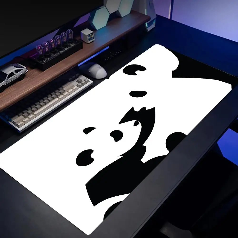 Pandas Mousepad Desk Accessories Desk Mat Gaming Mats Gamer Setup Decoration Supplies Mouse Pad Long Pad Office Decor Carpet