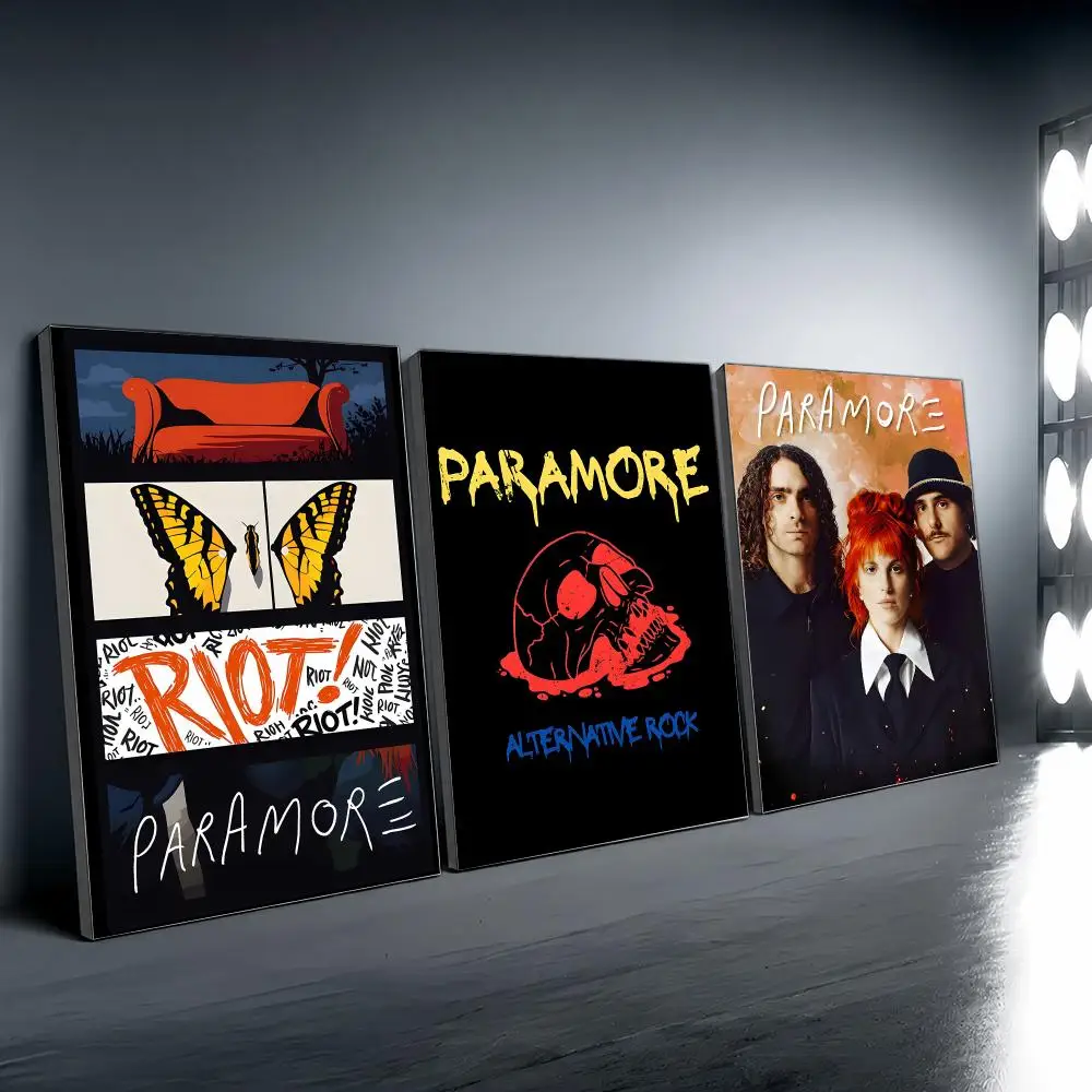 Band P-Paramore Painting Calligraphy Modern Canvas Wall Art for Bedroom & Living Room | Home Decor Gift