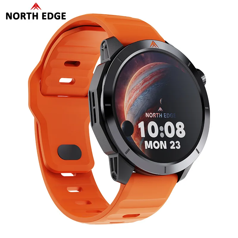 NORTH EDGE 2025 X-TREK 2 GPS reloj inteligente deportivo pantalla HD AMOLED brújula barómetro altitud 3ATM seguimiento de Fitness Smartwatch