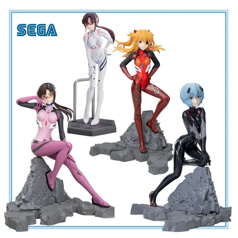 

In Stock Original SEGA Rebuild of Evangelion Asuka Langley Soryu Mari Makinami Illustrious Ayanami Rei Anime Collect Toys Gifts