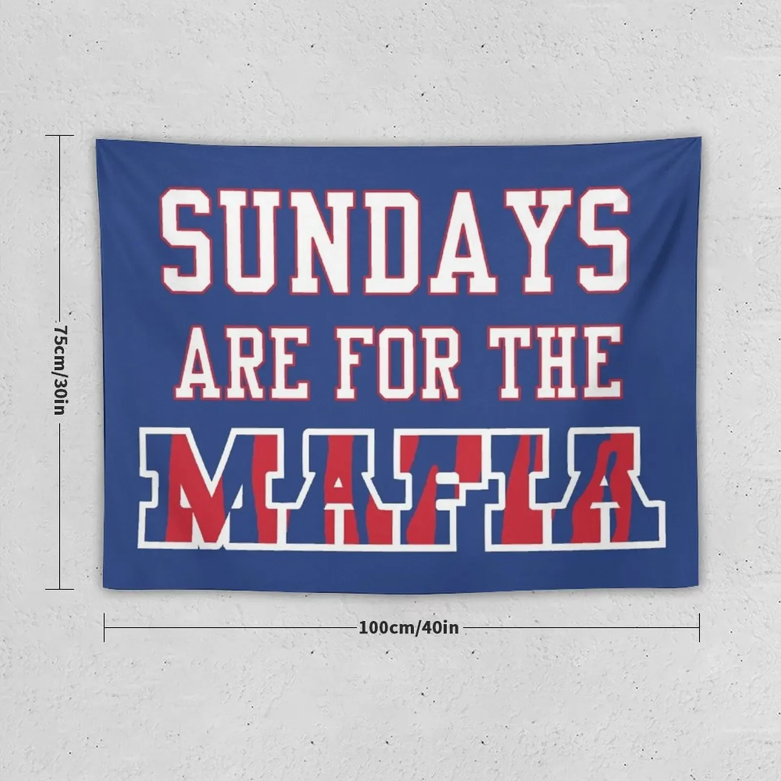 Sundays are for the Mafia 2 Tapestry Decor For Bedroom Kawaii Room Decor Tapestry