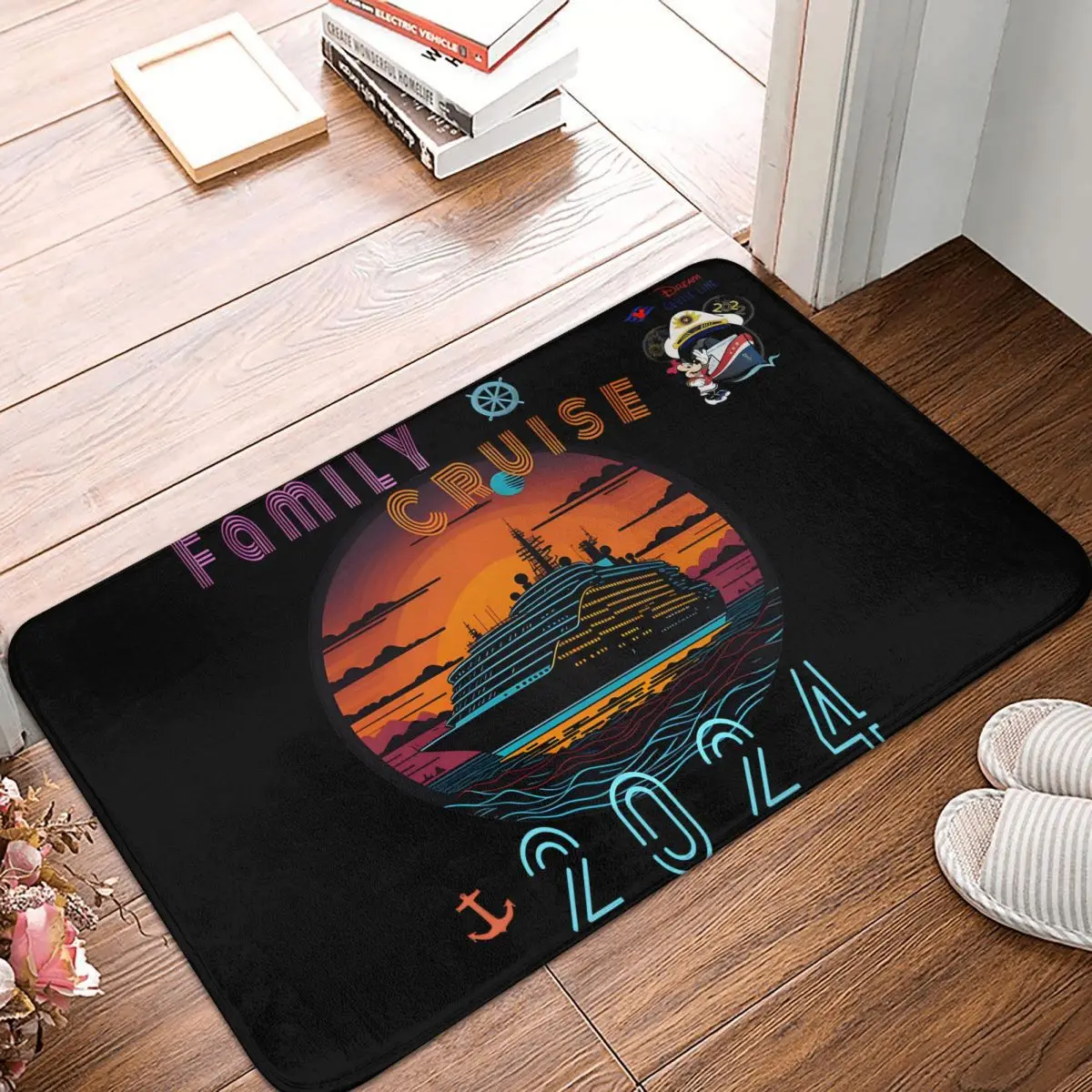 2024 Family Cruise Bath Non-Slip Carpet Dsney Cruise Line Living Room Mat Entrance Door Doormat Floor Decoration Rug