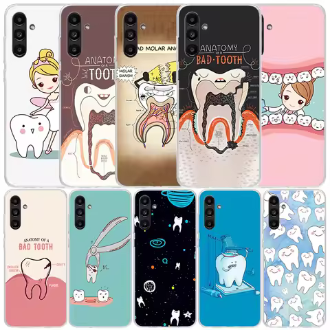Wisdom Teeth Dentist Tooth Phone Case For Samsung Galaxy A15 A14 A13 A12 A55 A54 A53 A52 A35 A34 A33 A32 A25 A24 A23 A22 A04S A0