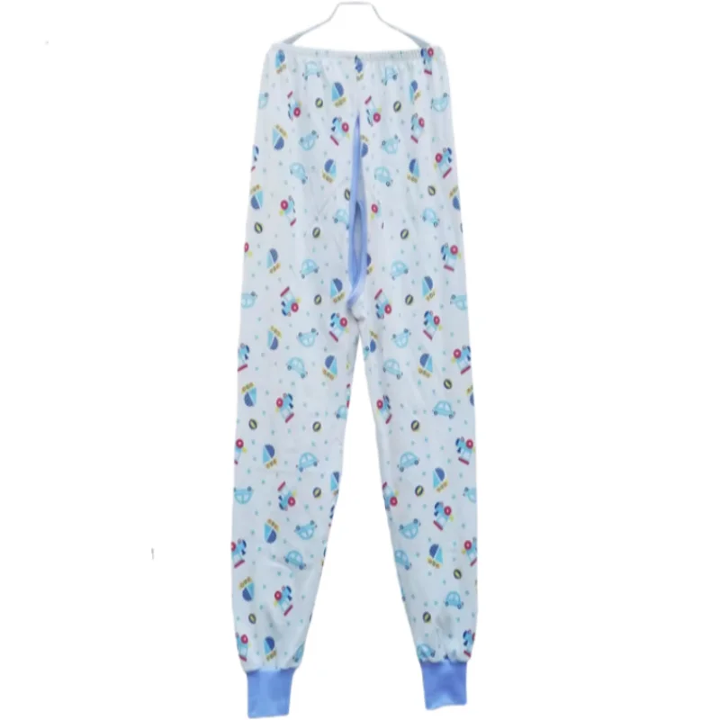 

Pure Cotton ABDL Sleeper Pants Adults Baby Soft Comfortable Open Crotch Pants Men Women Cartoon Pattern Breathable Home Pants