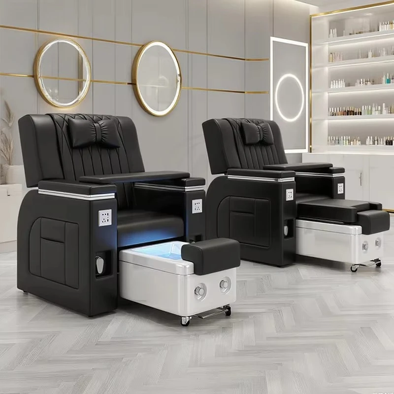 Professional Beauty Salon Furniture Equipment Electric Reclining Spa Foot Massage Chair Pedicure Station Chairs