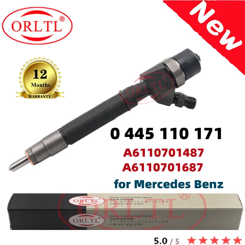 ORLTL 0445110171 A6110701487 Diesel Fuel Injector 0 445 110 171 for Dodge Sprinter 2500 Mercedes Benz