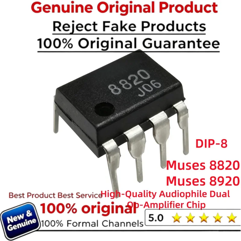 1pcs 100% New and Genuine Original 8820 8920 DIP-8 Tube Operational Amplifiers HIFI Audio  MUSES8820 MUSES8920
