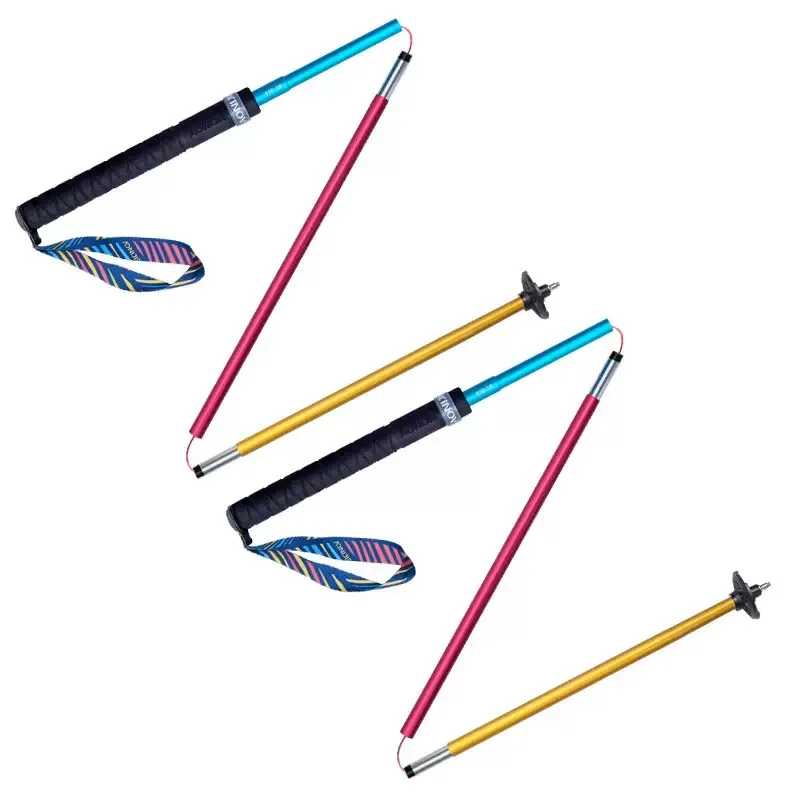 AONIJIE E4201 Neue E4204 Leichte Falten Zusammenklappbare Quick Lock Trekking Pole Wandern Trail Running Walking Stick Carbon Faser