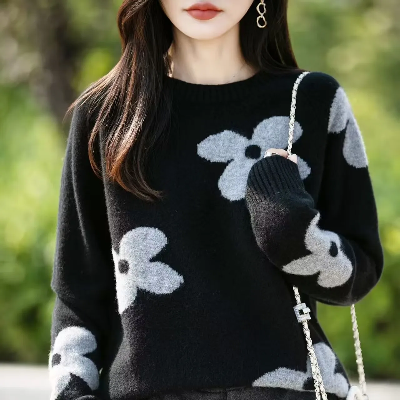 Thickened Warm Sweater For Women Autumn Winter Wear With The New 2026 High-grade Small Korean Version of Bottom Knitwear Trend