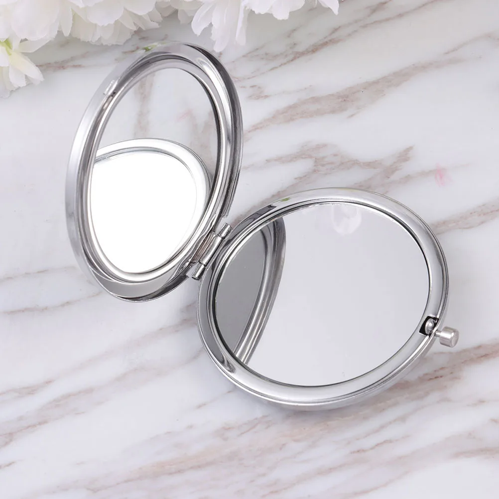 

5 Pcs Vintage Mirror Double Sided Makeup Foldable Folding Small Pocket Mini Travel