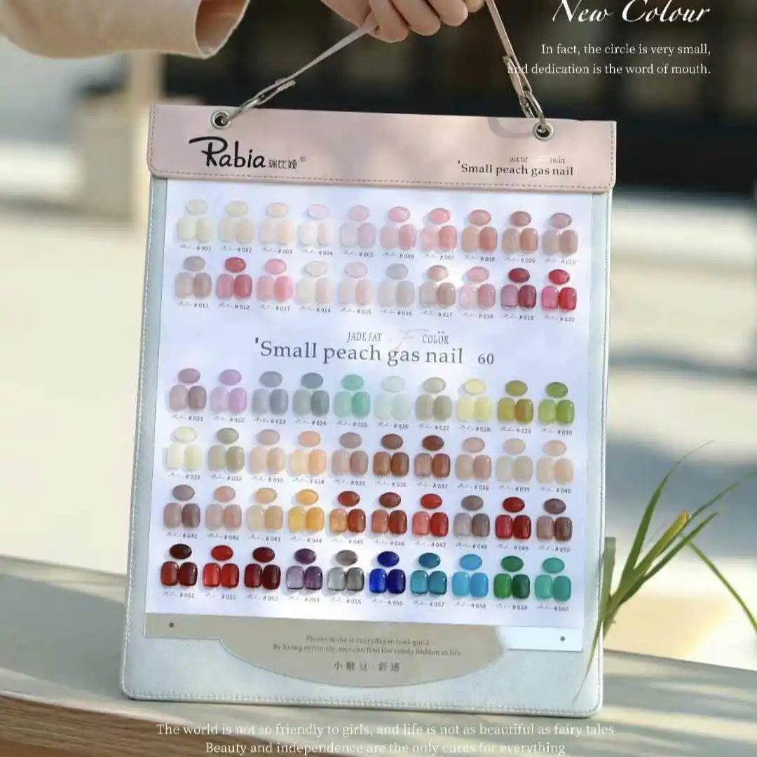 RABIA 60 Colors Transparent Color Nail Gel Set 2025 New Hot Sale Spring Nail Art Kit Non-toxic UV Gel Nail Salon Wholesale