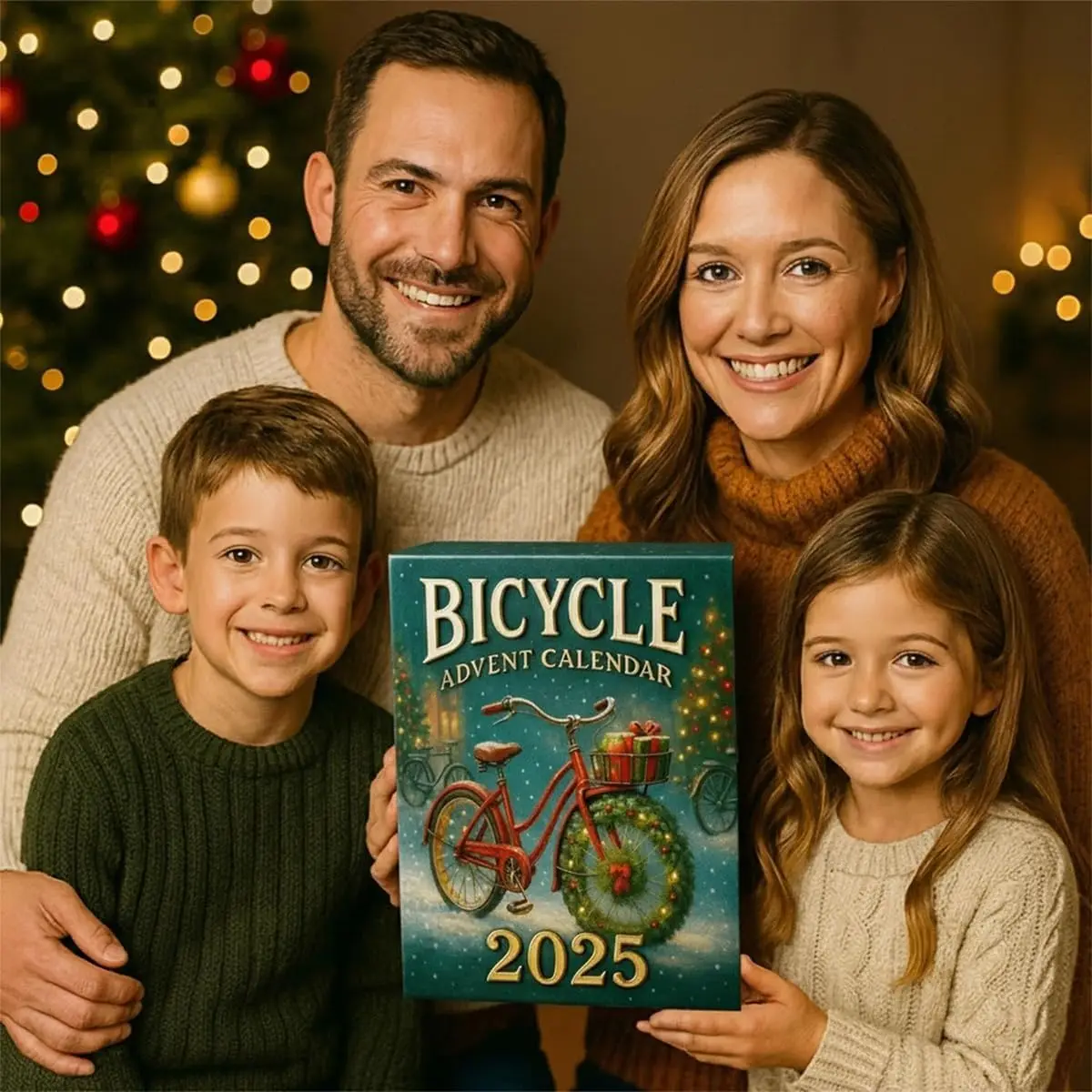 Advent Calendar Vivid Bike Christmas Decorations Cycling-Themed Ornaments Interactive Acrylic Bike Ornament Set For Cycling Home