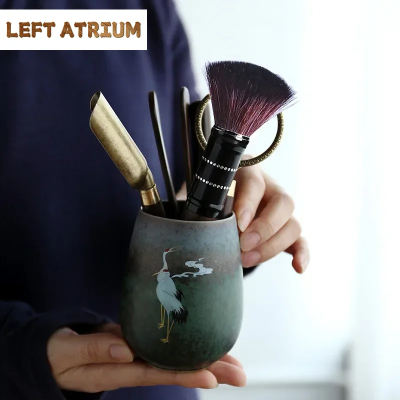 Kung Fu Tea Set Accessories Crane Tea Ceremony Set Tea Clamp Pot Maintenance Pen Knife Tea Tea Set Siteel Tea Infuzer