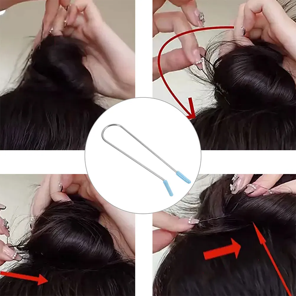 

8 Pcs Curling Pins Hot Roller Clips Rollers for Volume Curler Replacement Jumbo Small 304 Stainless Steel