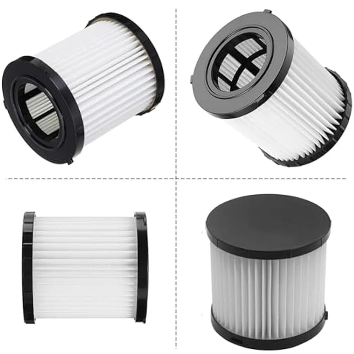 AC66 4 filtros de pacote para Ryobi 18V ONE + PCL733, PCL734, P3240 aspiradores úmidos/secos, parte A32VC05, A32RF08