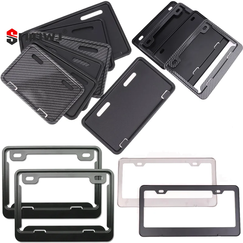 

1Pcs Universal Motorcycle License Plate Electric Bicycle Stainless Steel License Plates Holder Frame Anti-theft Protective Cover