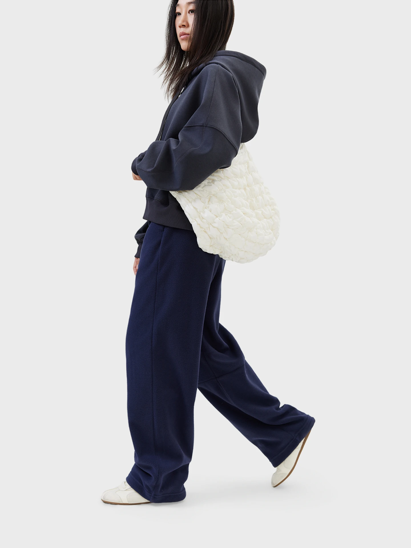 

Женские повседневные брюки SEEI с высокой талией, на флисовой подкладке, прямого кроя, теплые, из полиэфирного волокна, комфортные, мягкие, плюшевые, весна 2026