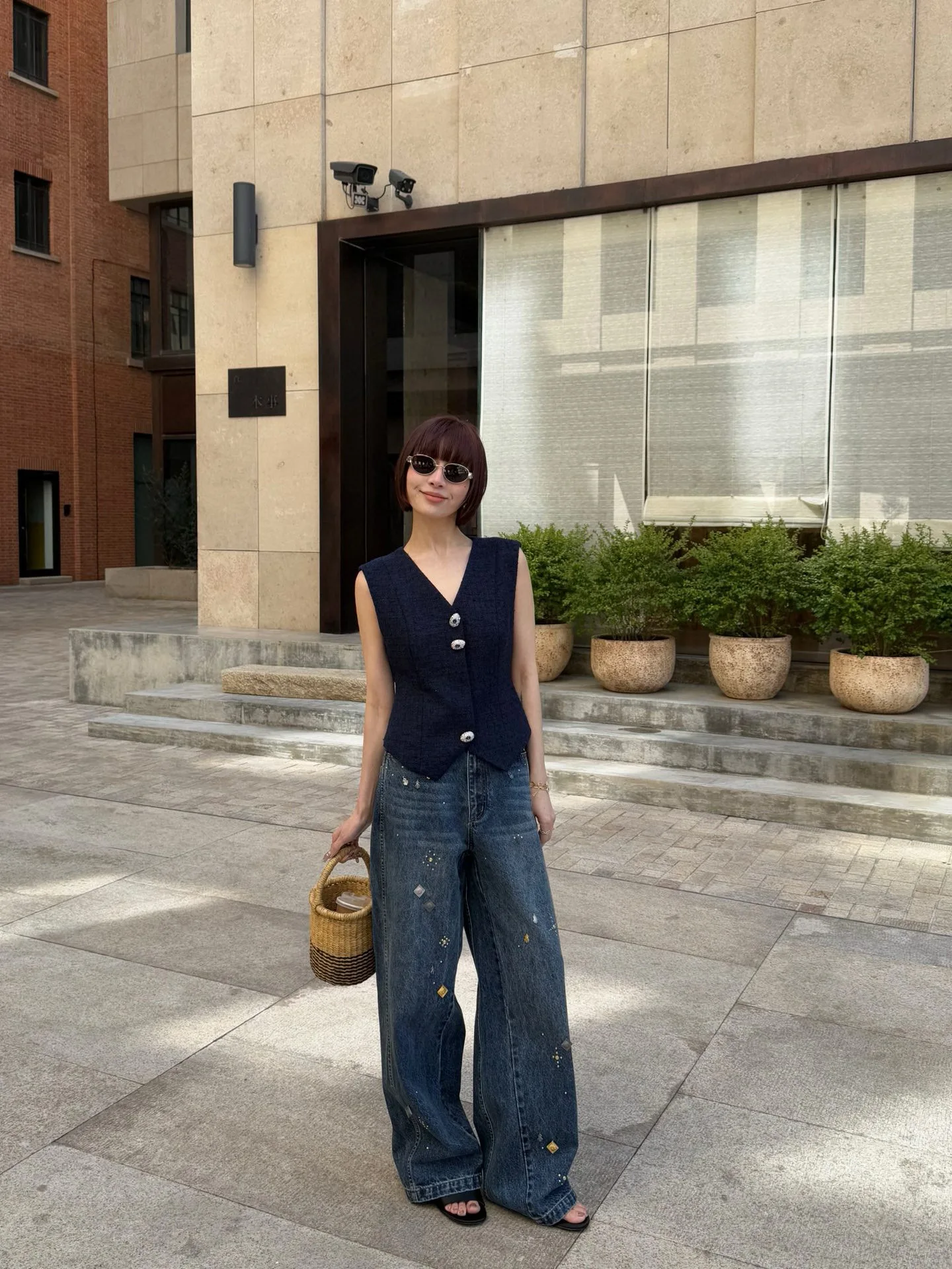 

Джинсы Monkey Studio Perfect Partner Series: повседневные джинсы прямого кроя, джинсы с высокой талией, широкие брюки-клеш