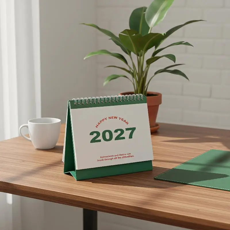 2027 Ins Style Simple Desktop Calendar Fresh Creative Monthly Planner for Home Office Desk Decor Small Business Gift