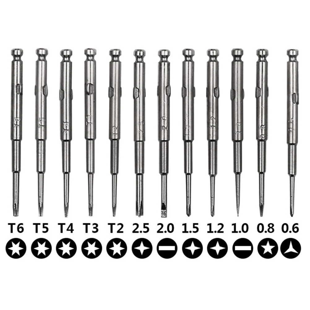 

1Set 13 in 1 Precision Screwdriver Set Mini Small Electronics Repair Tool Kit Lightweight Portable for Computers Phones Watches