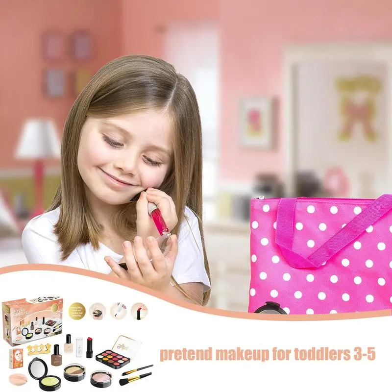 Pretend Makeup Kit For Girls Fake Cosmetic Kits Toy Makeup Set Cosmetic Set Imaginative Pretend Beauty Makeup Set Toys