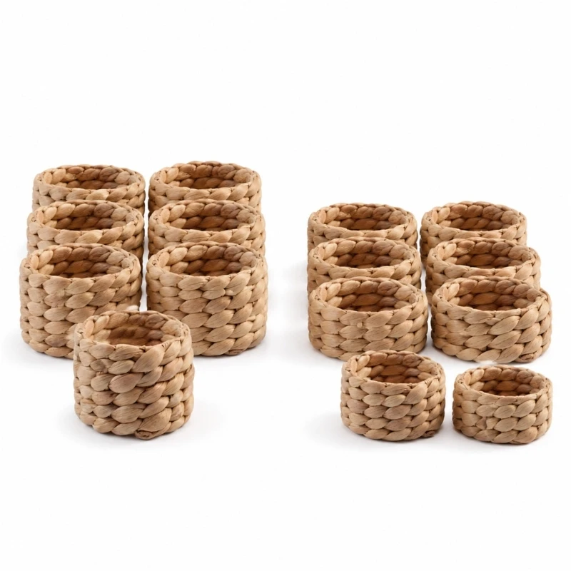 Napkin Rings Set for Dining Tables, Wedding Meals, Holiday Meals, Family Dinners, Guest Use, Dinner Service, and Party 87HA